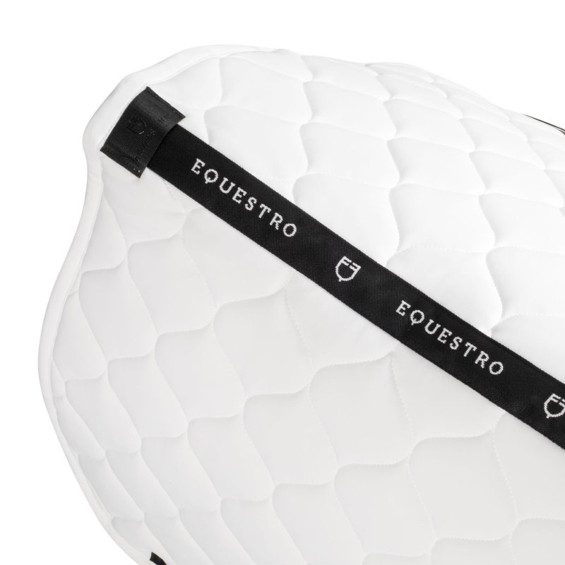 Equestro Sottosella dressage con trapuntatura a cipolla - Bianco