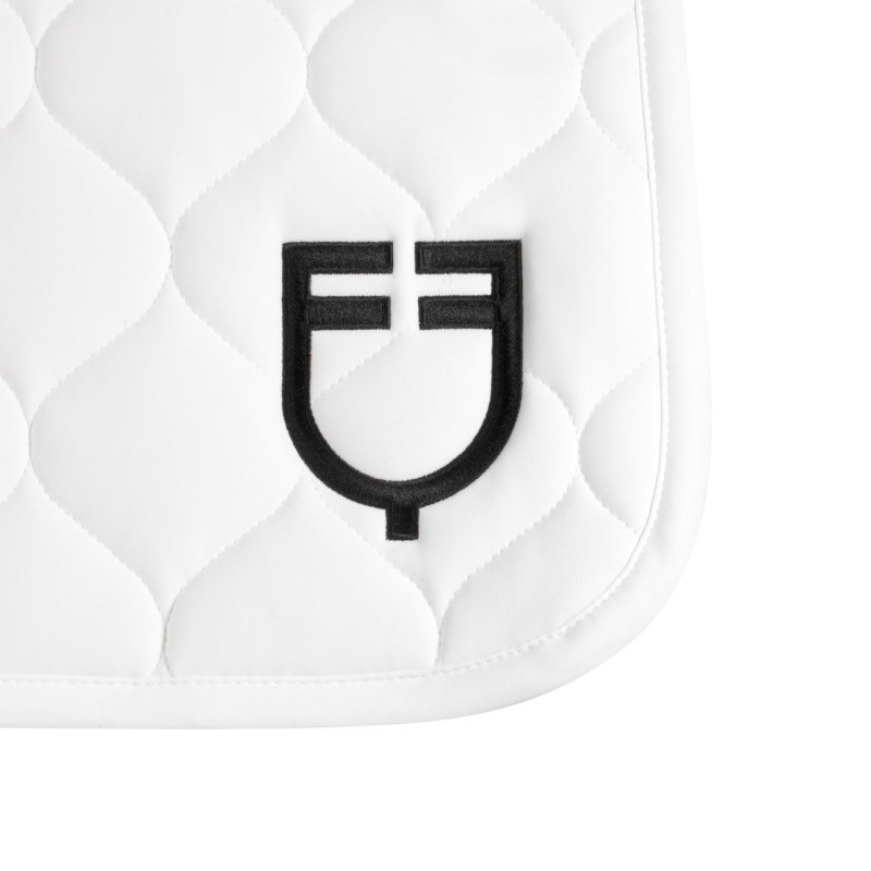 Equestro Sottosella dressage con trapuntatura a cipolla - Bianco