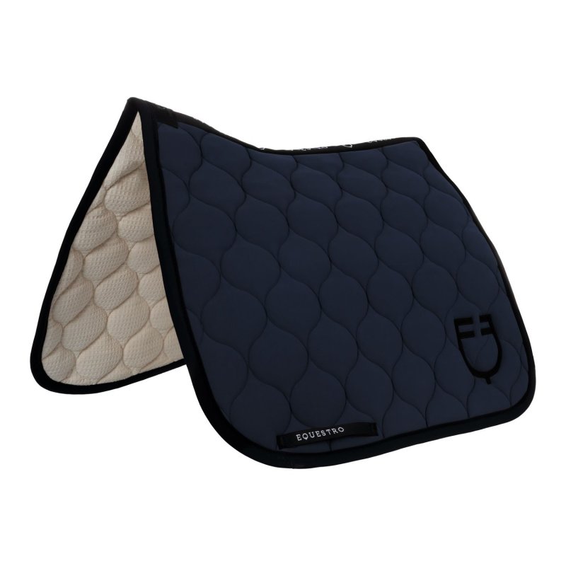 Equestro Sottosella dressage con trapuntatura a cipolla - Blu navy