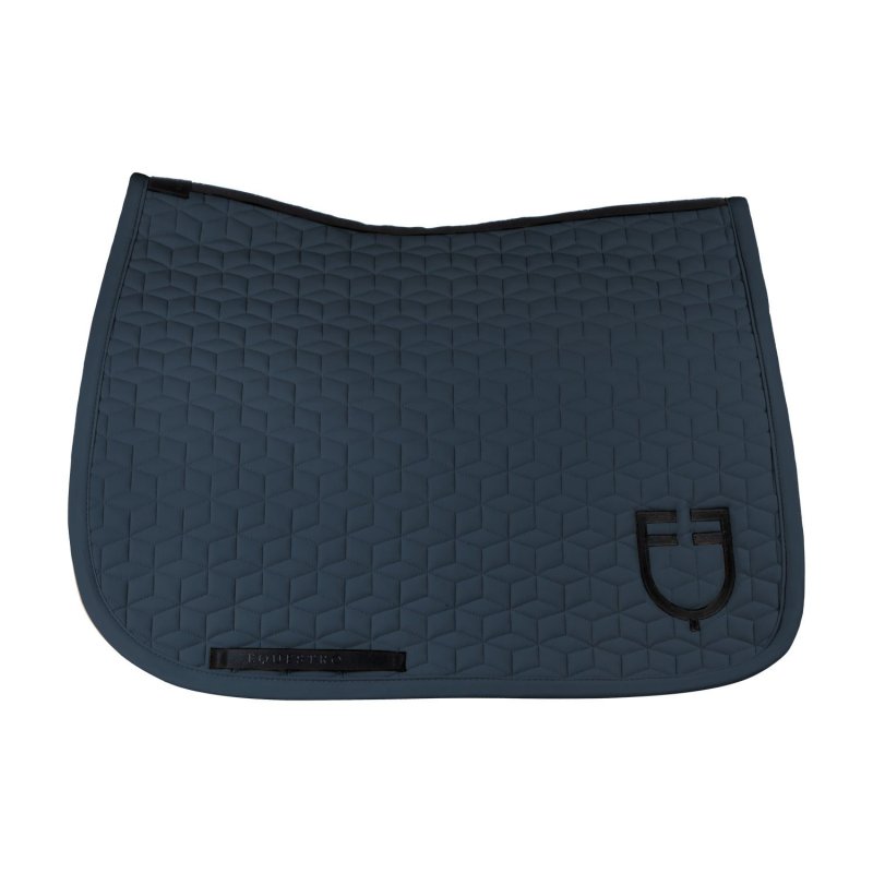 Equestro Sottosella dressage con trapuntatura a cubi - Blu navy