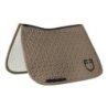 Equestro Sottosella dressage con trapuntatura a cubi - Noce