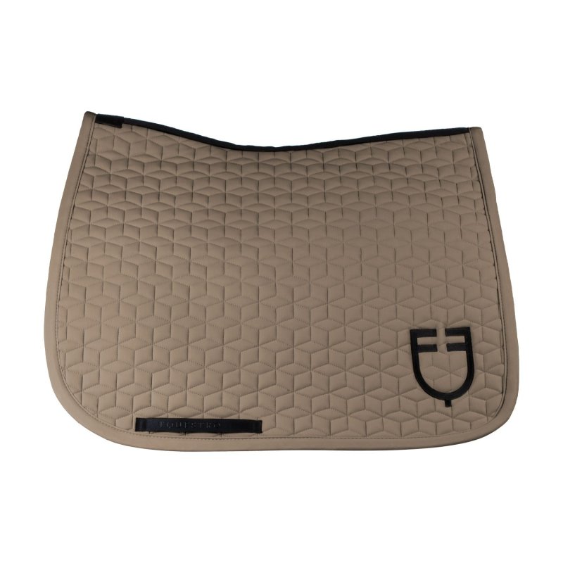 Equestro Sottosella dressage con trapuntatura a cubi - Noce
