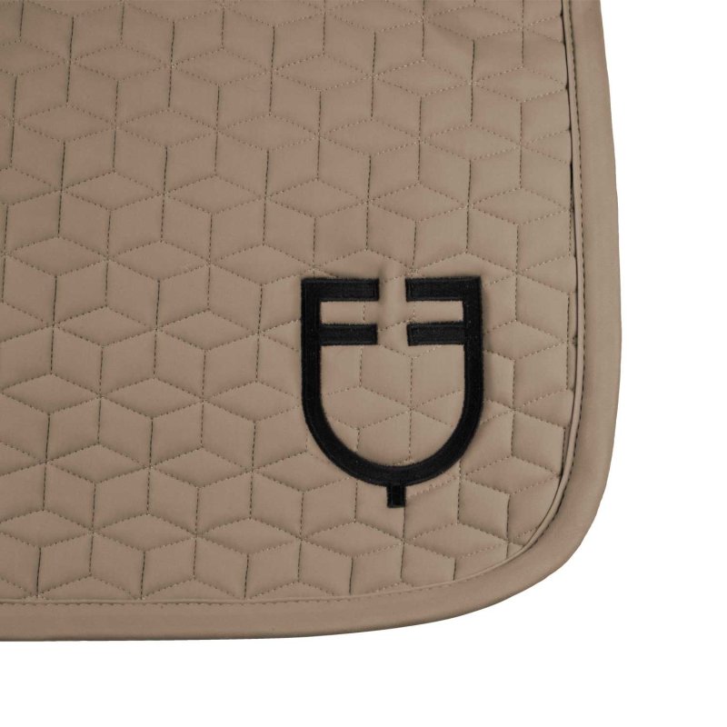 Equestro Sottosella dressage con trapuntatura a cubi - Noce