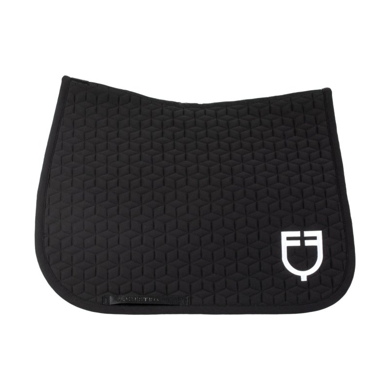 Equestro Sottosella dressage con trapuntatura a cubi - Nero