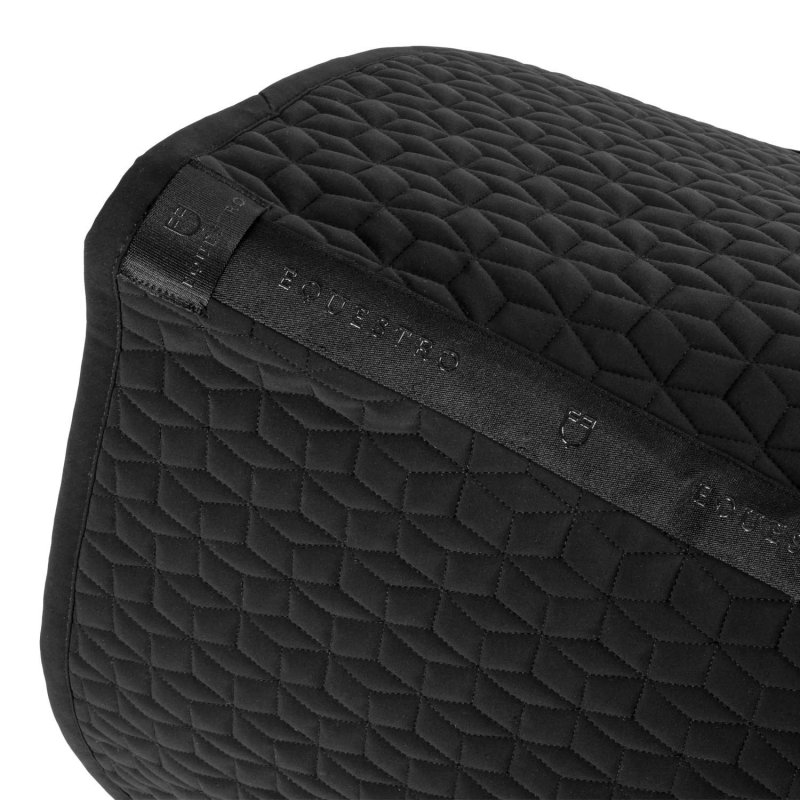 Equestro Sottosella dressage con trapuntatura a cubi - Nero