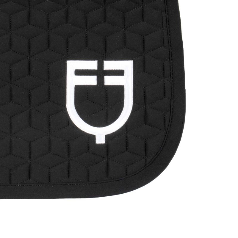 Equestro Sottosella dressage con trapuntatura a cubi - Nero