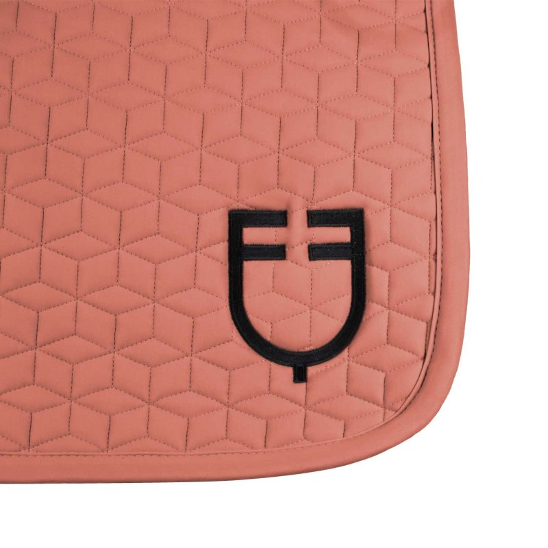 Equestro Sottosella dressage con trapuntatura a cubi - Redwood