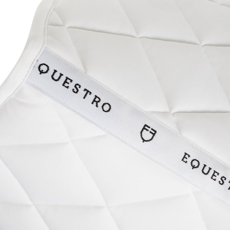 Equestro Sottosella dressage con trapuntatura a rombi - Bianco