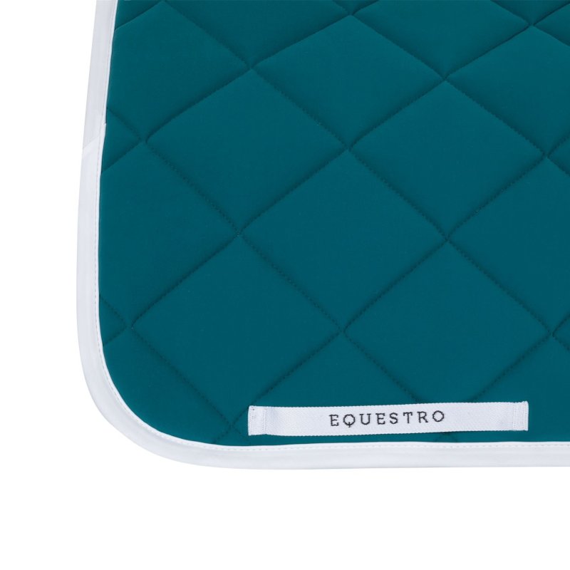 Equestro Sottosella dressage con trapuntatura a rombi - Petrolio