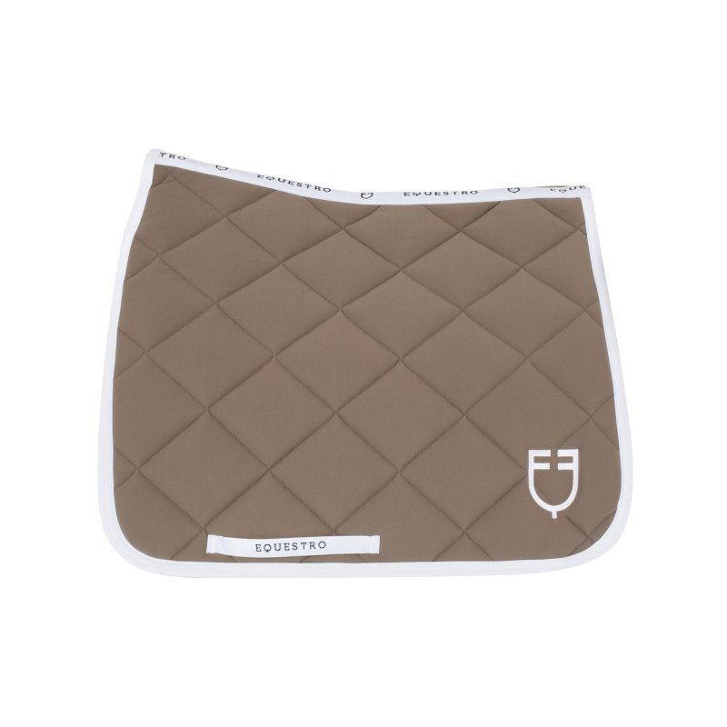 Equestro Sottosella dressage con trapuntatura a rombi - Noce