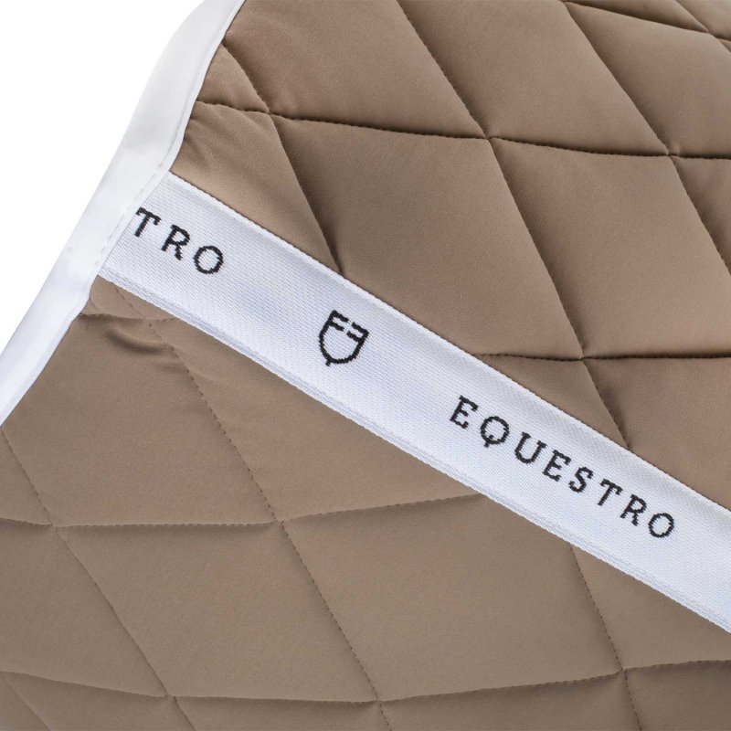 Equestro Sottosella dressage con trapuntatura a rombi - Noce