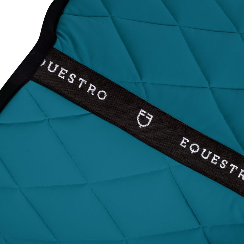 Equestro Sottosella dressage in tessuto tecnico - Petrolio