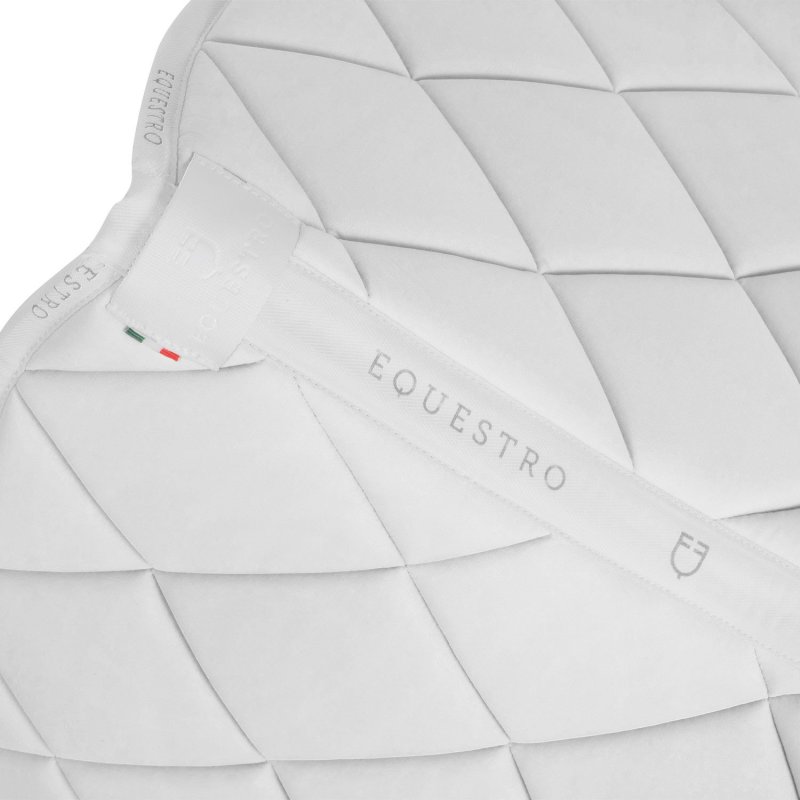 Equestro Sottosella dressage in tessuto tecnico Bianco