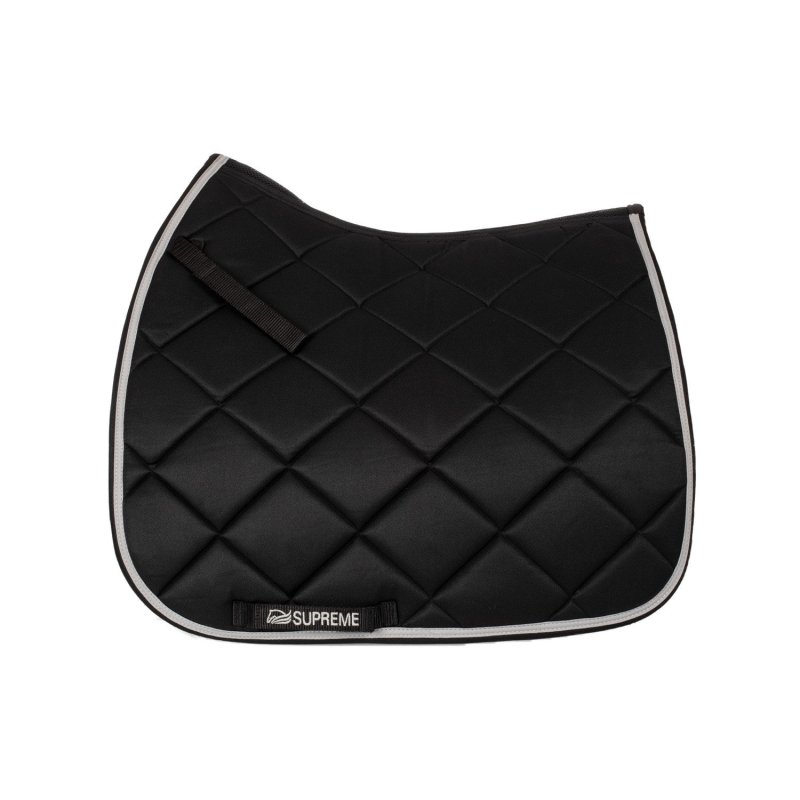 Supreme Sottosella dressage trapuntato - Nero/Grigio chiaro