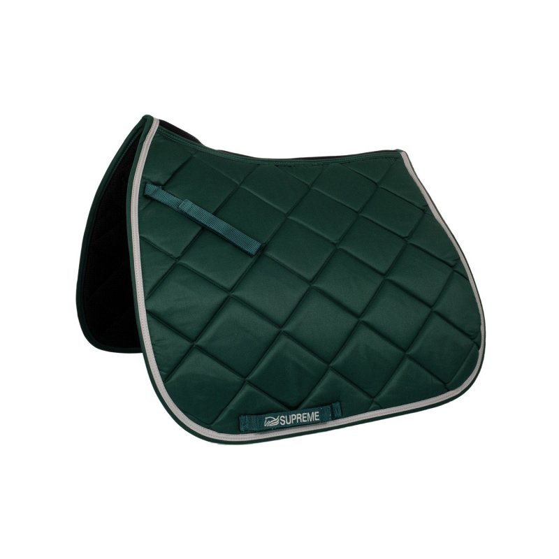 Supreme Sottosella dressage trapuntato - Verde scuro/Grigio chiaro