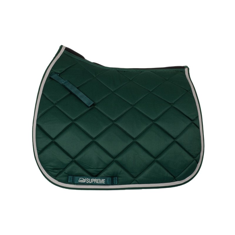 Supreme Sottosella dressage trapuntato - Verde scuro/Grigio chiaro
