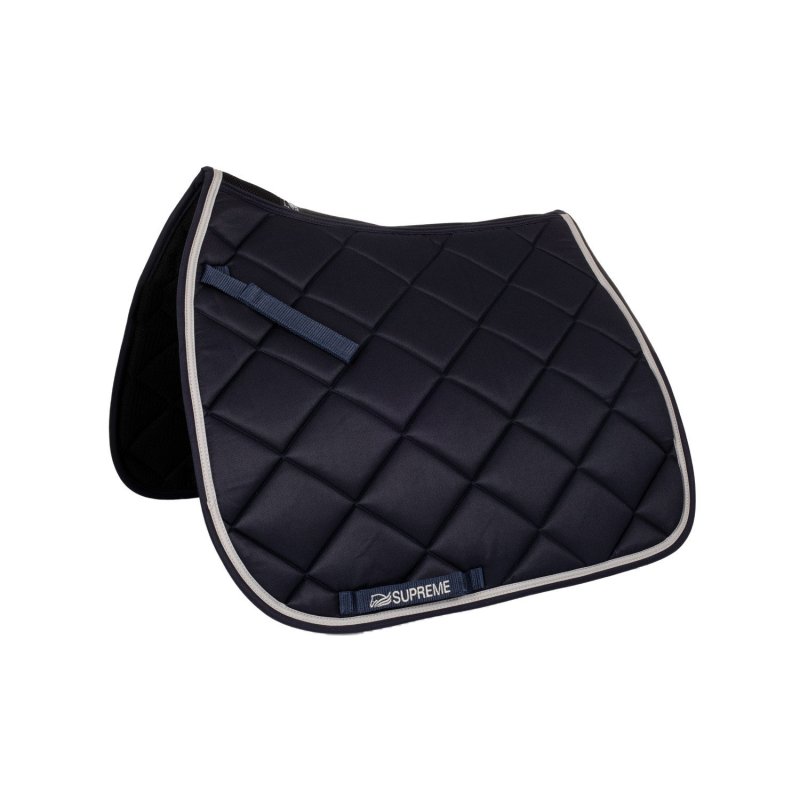 Supreme Sottosella dressage trapuntato - Blu navy/Grigio chiaro