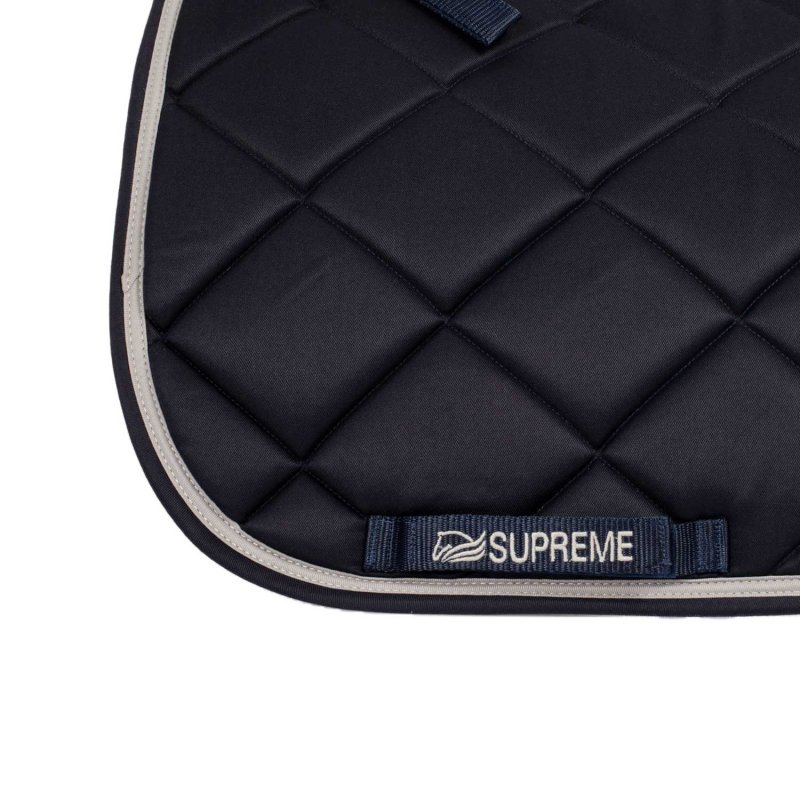 Supreme Sottosella dressage trapuntato - Blu navy/Grigio chiaro
