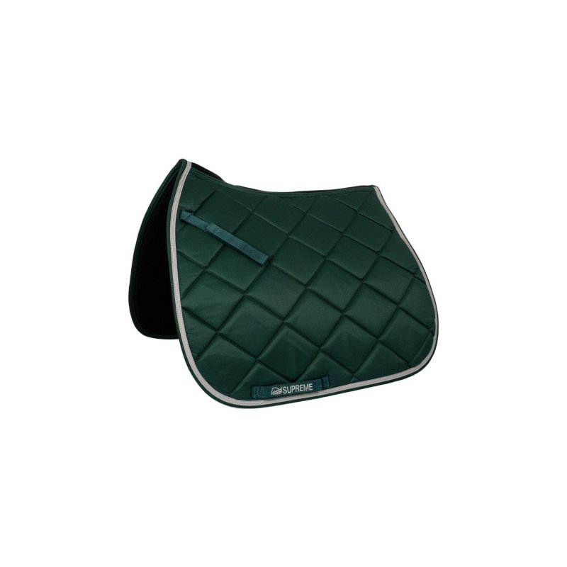 Supreme Sottosella dressage pony trapuntato - Verde scuro/Grigio chiaro