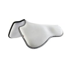 Acavallo Compensatore dressage Memory Foam camoscio e silicone - Bianco