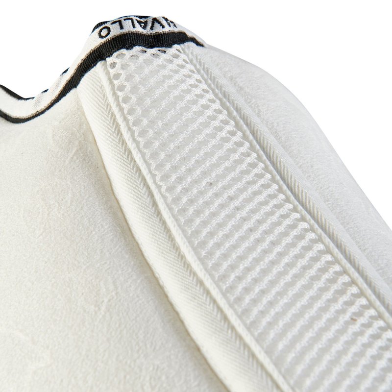 Acavallo Compensatore dressage Memory Foam camoscio e silicone - Bianco