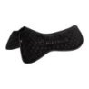 Acavallo Compensatore dressage Memory Foam camoscio e silicone - Nero