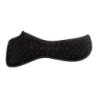 Acavallo Compensatore dressage Memory Foam camoscio e silicone - Nero