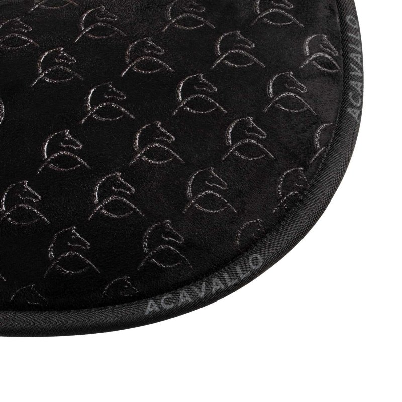 Acavallo Compensatore dressage Memory Foam camoscio e silicone - Nero