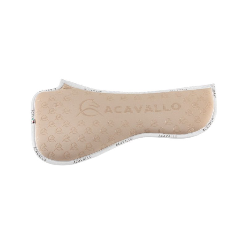 Acavallo Compensatore dressage Memory Foam bambù e silicone - Sabbia/Bianco
