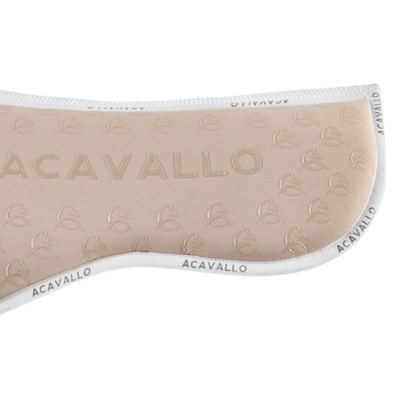 Acavallo Compensatore dressage Memory Foam bambù e silicone - Sabbia/Bianco