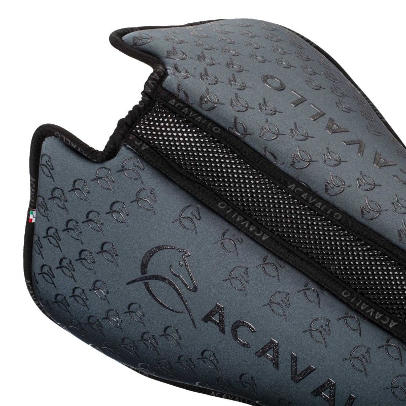 Acavallo Compensatore dressage Memory Foam bambù e silicone - Smoke Dore/Nero