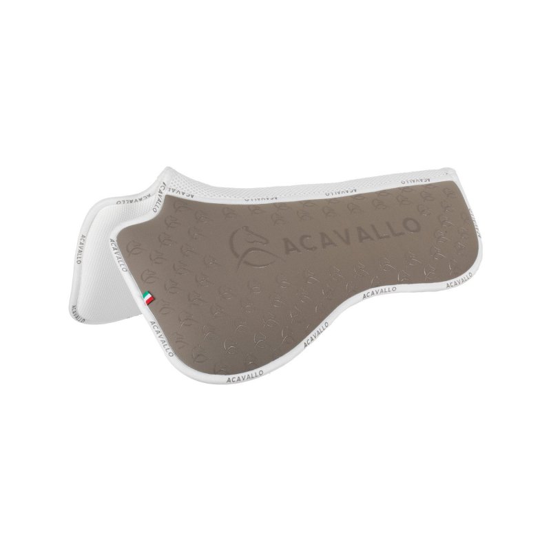 Acavallo Compensatore dressage Memory Foam bambù e silicone - Terra/Bianco