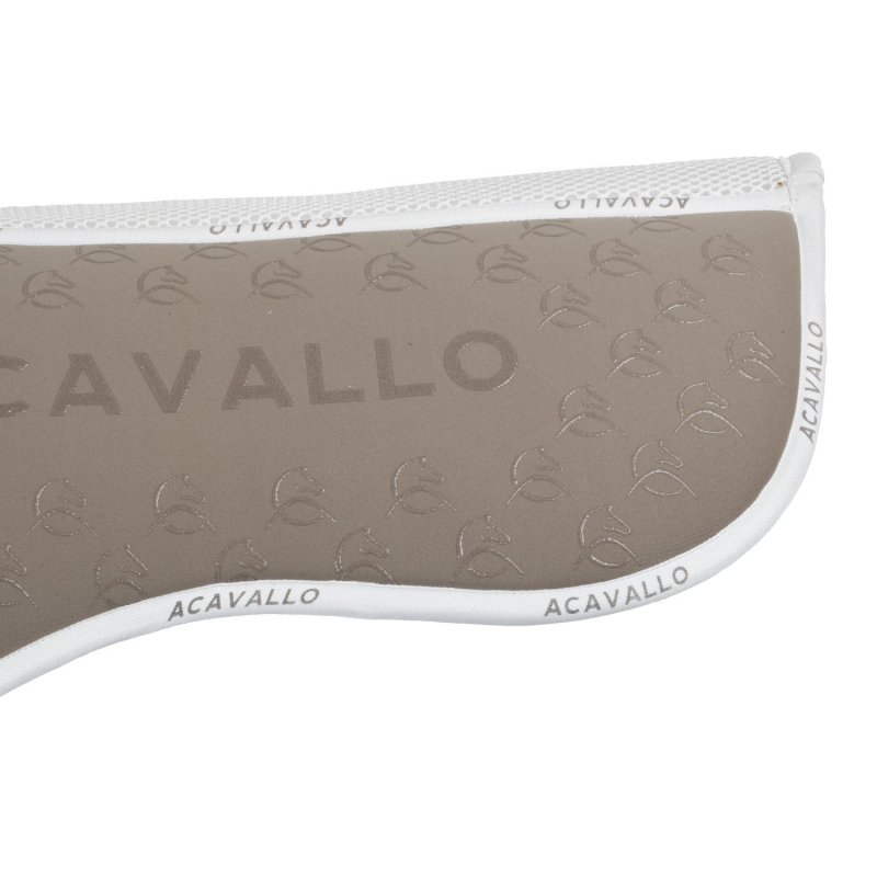 Acavallo Compensatore dressage Memory Foam bambù e silicone - Terra/Bianco