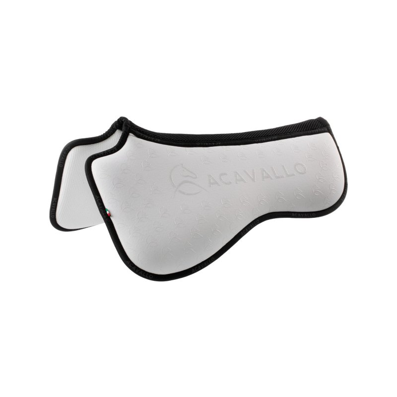 Acavallo Compensatore dressage Memory Foam bambù e silicone - Bianco/Nero