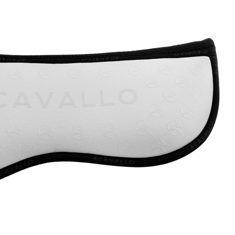 Acavallo Compensatore dressage Memory Foam bambù e silicone - Bianco/Nero