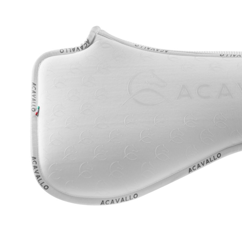 Acavallo Compensatore dressage Memory Foam bambù e silicone - Bianco
