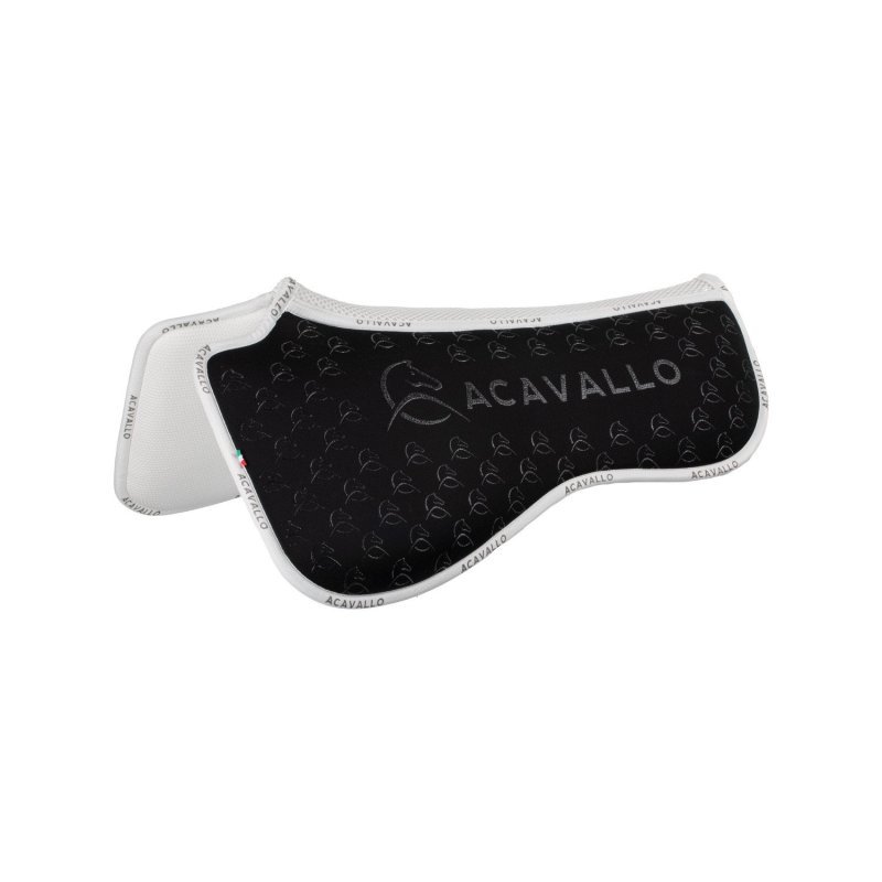 Acavallo Compensatore dressage Memory Foam bambù e silicone - Nero/Bianco