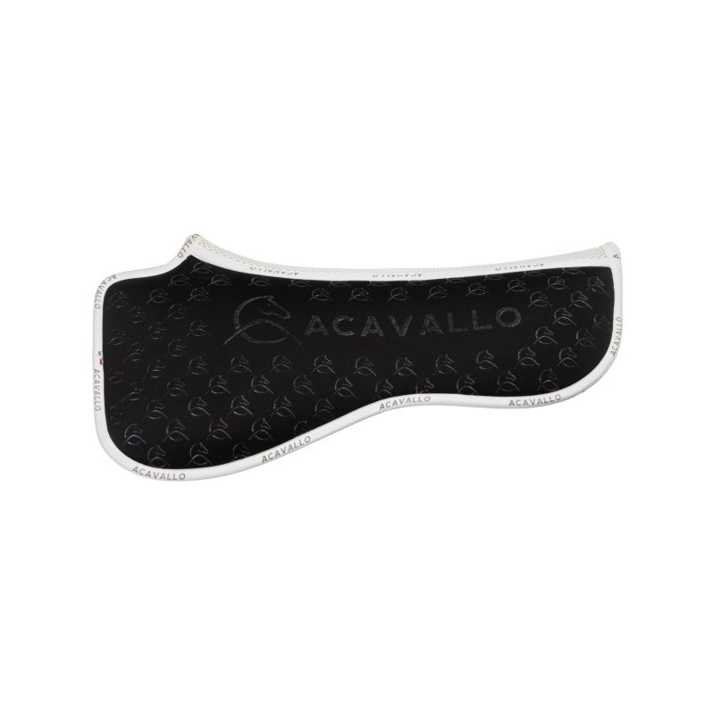 Acavallo Compensatore dressage Memory Foam bambù e silicone - Nero/Bianco