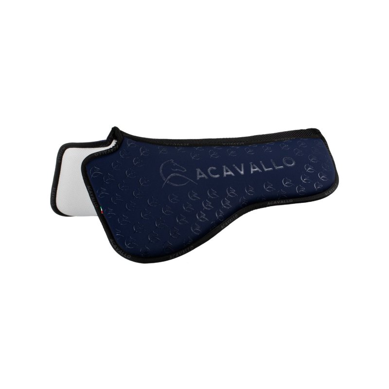 Acavallo Compensatore dressage Memory Foam bambù e silicone - Deep Blue/Nero