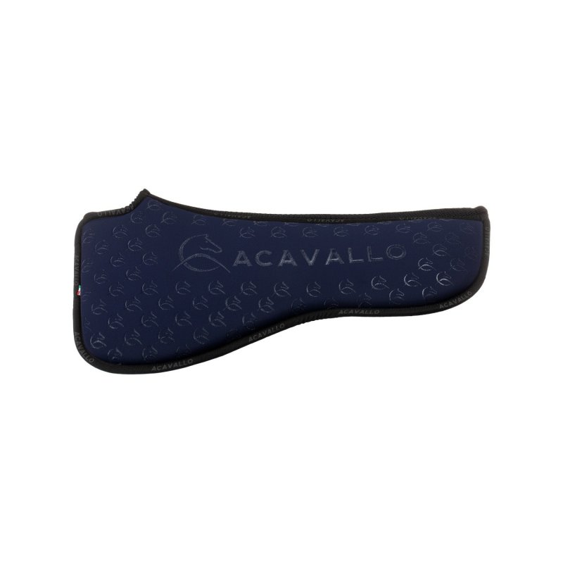 Acavallo Compensatore dressage Memory Foam bambù e silicone - Deep Blue/Nero