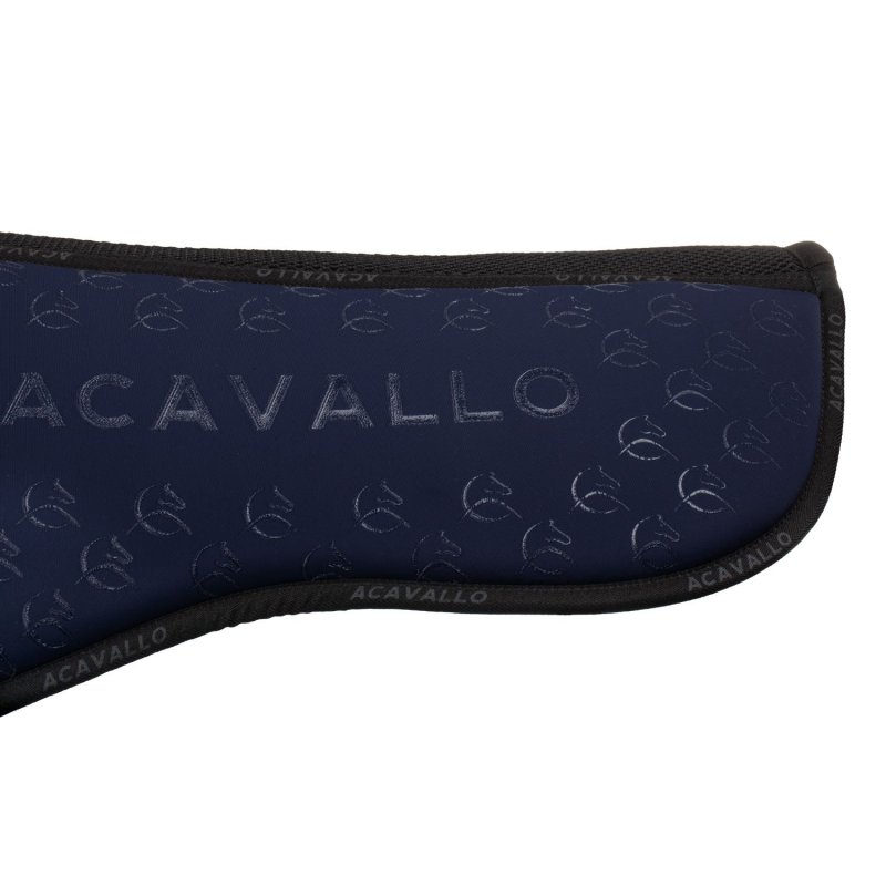 Acavallo Compensatore dressage Memory Foam bambù e silicone - Deep Blue/Nero