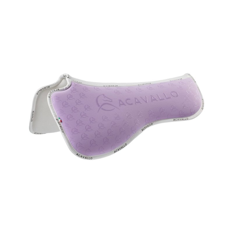 Acavallo Compensatore dressage Memory Foam bambù e silicone - Lilla/Bianco