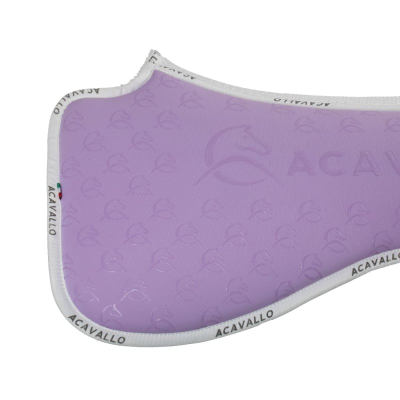 Acavallo Compensatore dressage Memory Foam bambù e silicone - Lilla/Bianco