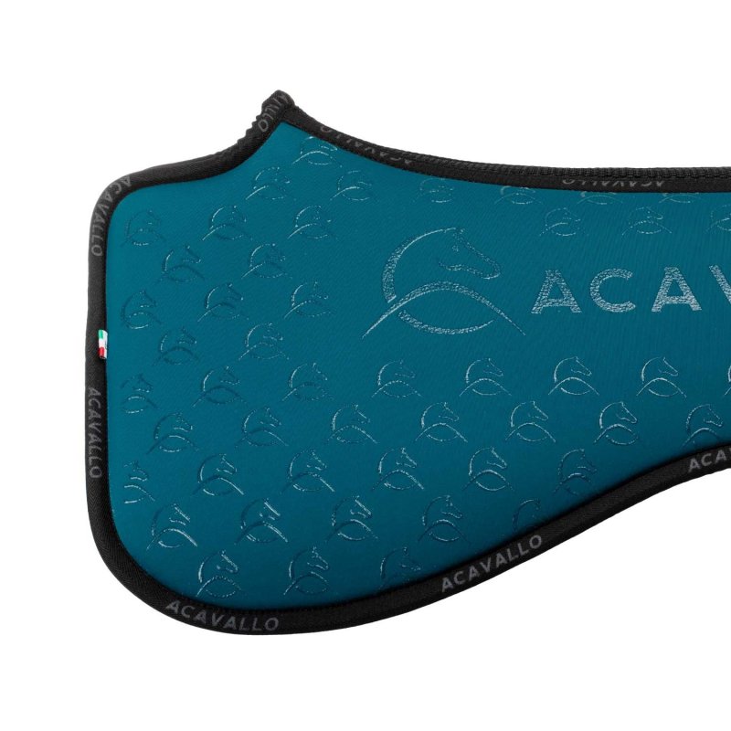 Acavallo Compensatore dressage Memory Foam bambù e silicone - Petrolio/Nero