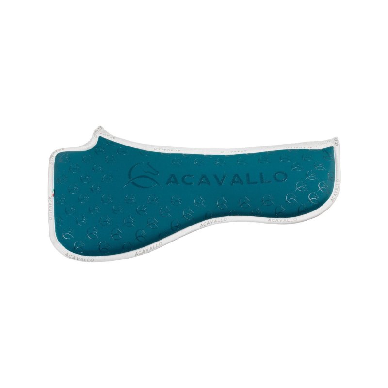 Acavallo Compensatore dressage Memory Foam bambù e silicone - Petrolio/Bianco