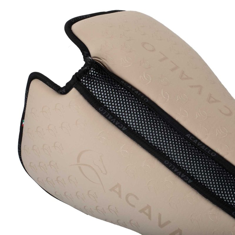 Acavallo Compensatore dressage Memory Foam bambù e silicone - Sabbia/Nero