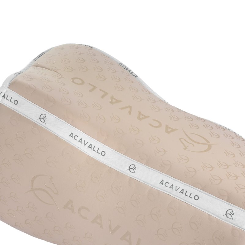 Acavallo Compensatore Memory Foam in bambù con grip silicone - Sabbia/Bianco