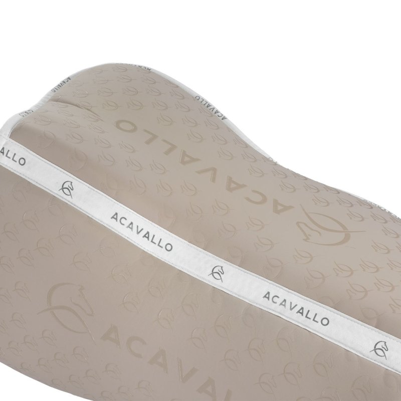 Acavallo Compensatore Memory Foam in bambù con grip silicone - Terra/Bianco