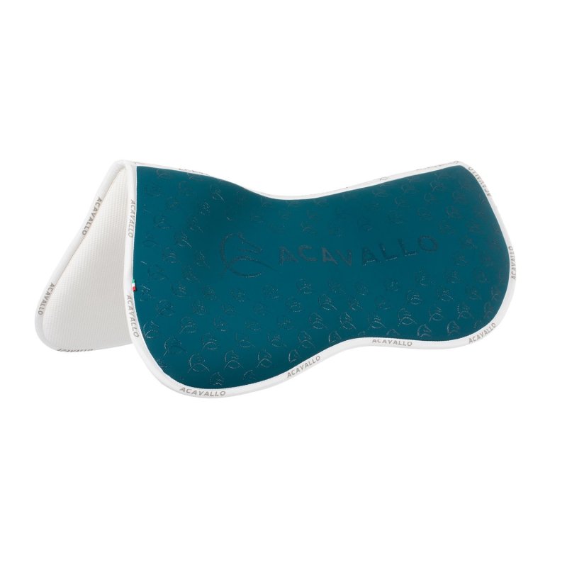 Acavallo Compensatore Memory Foam in bambù con grip silicone - Petrolio/Bianco