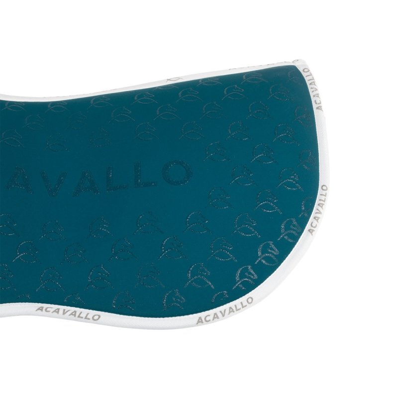 Acavallo Compensatore Memory Foam in bambù con grip silicone - Petrolio/Bianco